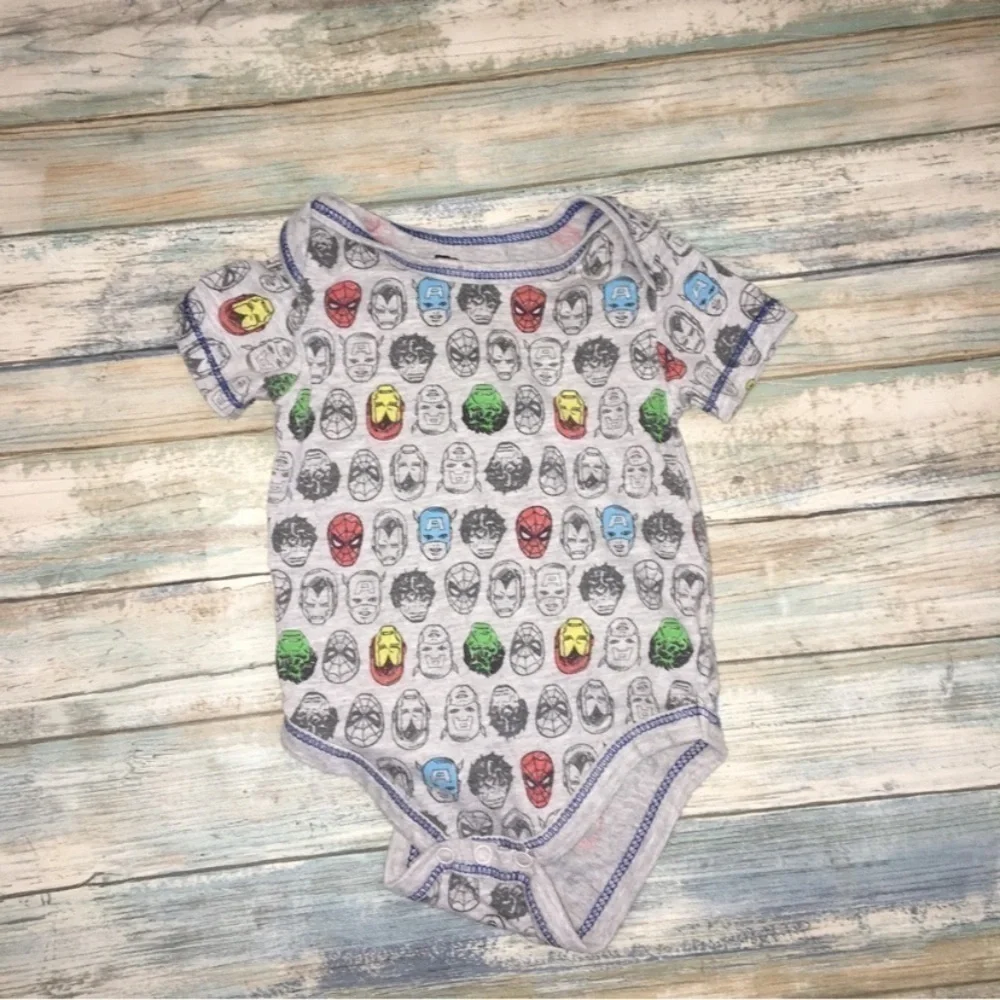 Marvel Faces Grey Onsie - Picture 1 of 4